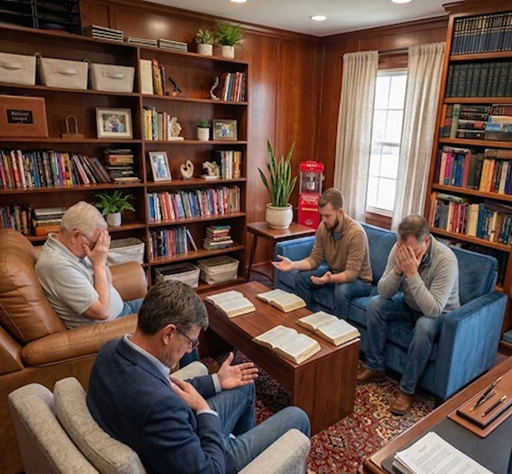 Open Bible in study